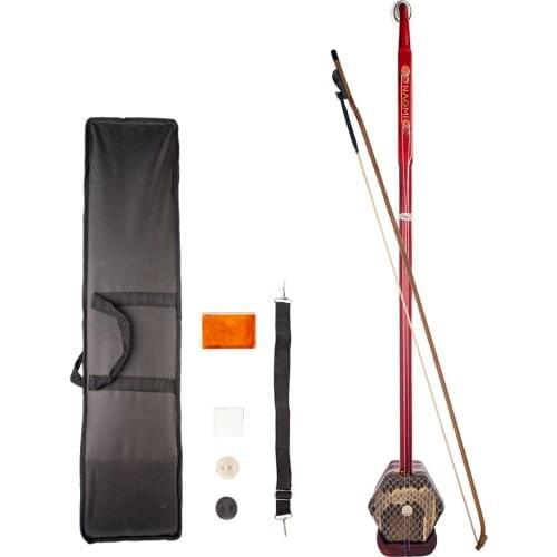 Rosewood Erhu Chinese 2-string Violin Fiddle Musical Instrument + Free Accessories
