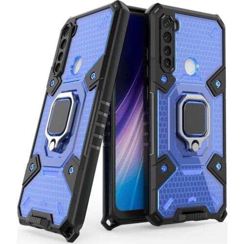 Shockproof TPU Bumper Ring Stand Fundas PC Cover For Xiaomi Redmi Note 8 2021 Note8 6.3 Inch Case Coque Shell Housing