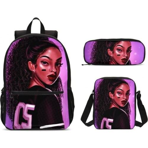 2020 African Girls Printing Backpacks For Teenager School Bag Set Gifts For Kids 3D School Bag Mochila Children School Backpacks
