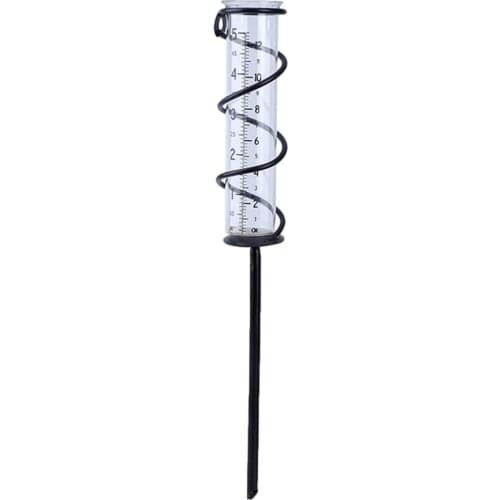 Spiral Rain Gauge Garden Glass Rain Water Meter Measuring Decor Measurement Tool For Garden Water Ground For Weather Observers