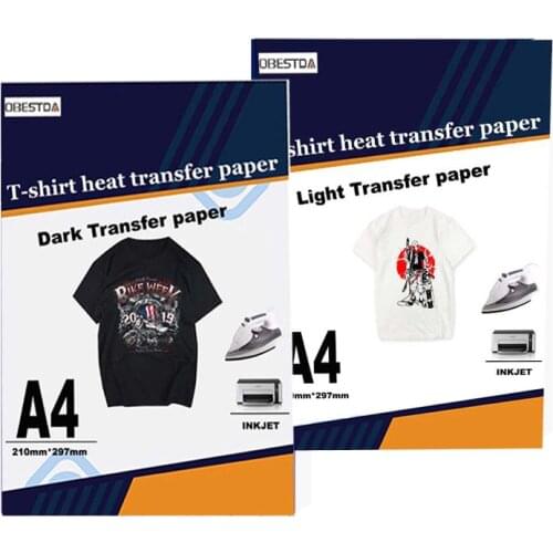 A4 inkjet transfer paper for dark or light-colored clothes, T-shirt transfer photo paper 10/20/50 sheets/transfer pattern paper
