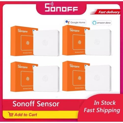 1/50 Pieces Sonoff Zigbee Wireless Button Portable Smart Home Voice Control eWelink Light Switch Works With Alexa Google Home