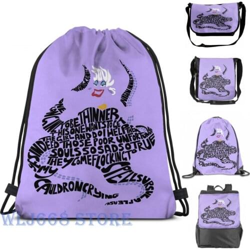 Funny graphic print shoulder Bags women Ursula (3) Single shoulder backpack travel for men Gym Bag