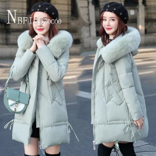 2020 Winter Fashion Korean Women Parkas Long Style Plus Size Thick Female Overcoat