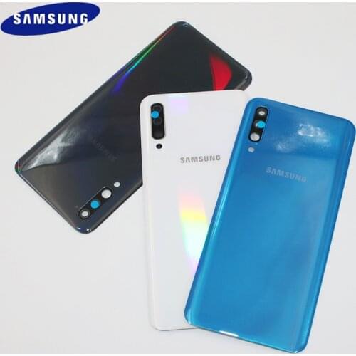 100% Original SAMSUNG Galaxy A30 Battery Back Cover Door Housing Replacement Repair Parts With Camera Lens Adhesive Stickers6.4"