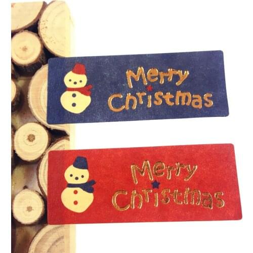 100PCS/Lot Vintage Snowman "Merry Christmas" series DIY Multifunction Seal Sticker Gift package Label