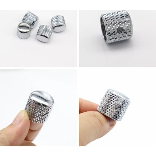 2pcs 6mm Shaft Guitar Knobs Metal Dome Guitar Knobs for FD Telecaster Electric Guitar