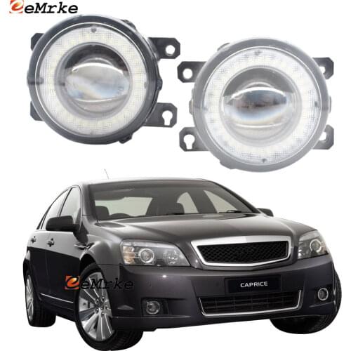 2x Car Lens LED Fog Lights Angel Eye DRL Daytime Running Light Lamp for Opel Holden Caprice (WM) 2006 2007 2008 2009 2010