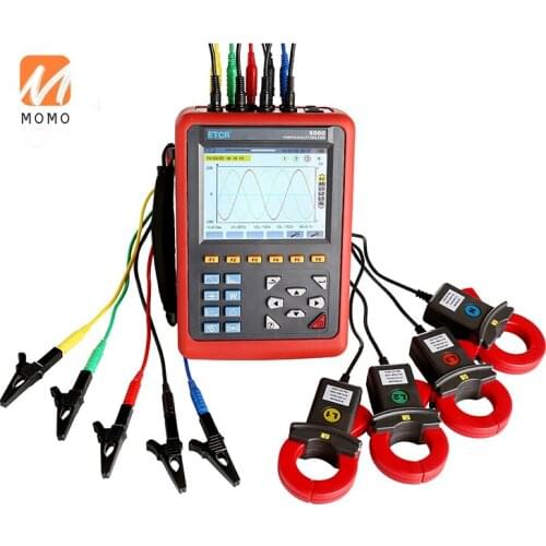 3 Phase Multifunction Lcd Color Screen Etcr5000 Power Quality Analyzer