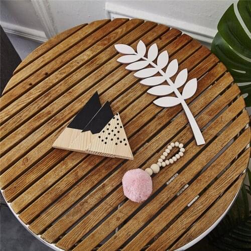 3pcs/set Nordic Wooden Blocks Toys Woodland Nursery Wood Mountain Decor Ornaments Kids Furniture Toy Kids Room Decoration