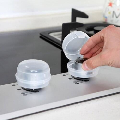 4pcs Gas Stove Knob Cover Protector Baby Kitchen Safety Children Protection Lid Oven Lock Essential Kitchen Tools