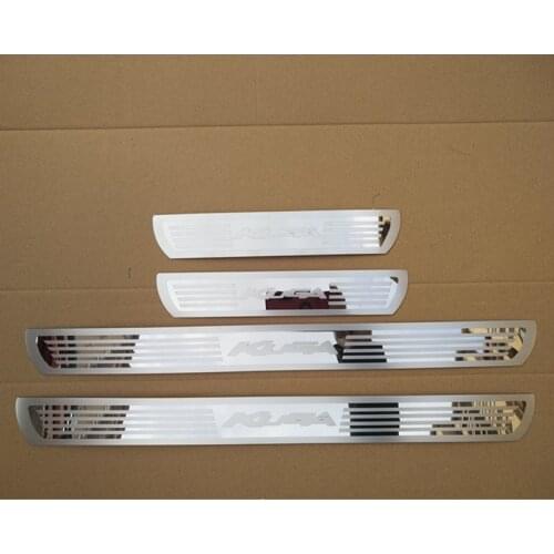 4PCS Car styling Door Sill Scuff Plate Trim Protector For 2013-2017 Ford kuga