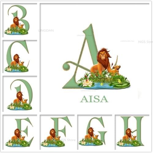 Disney Lion King 5d Diy Diamond Painting Custom Name Personalized Cartoon Nursery Diamond Mosaic Cross Stitch Home Decor Gift