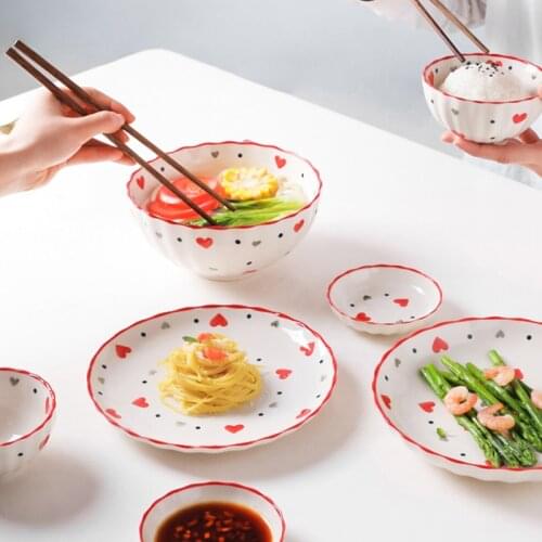 Nordic Breakfast Dish Fish Plate Household Ceramic Couple Tableware Set Combination Creative Enthusiastic посуда тарелки для еды