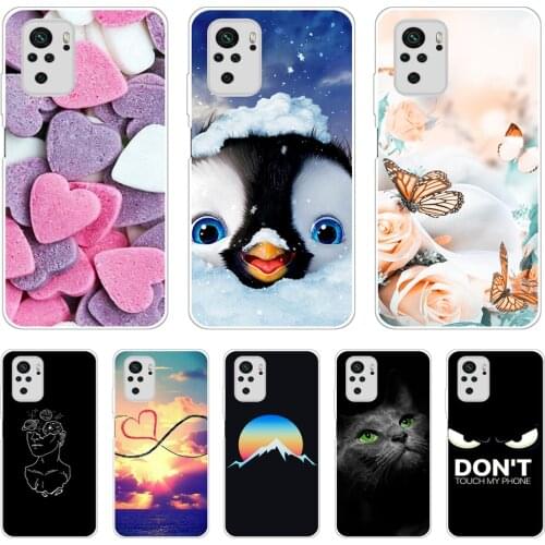 For Xiaomi Redmi Note 10 Case 4G 5G Silicon Soft Tpu Back Phone Cover For Redmi Note 10 Pro Global Case For Redmi Note 10S Coque