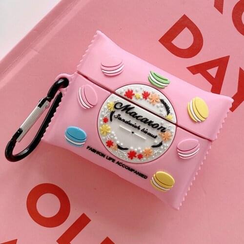 Silica Macaron Case for Airpods 1 2 Cartoon cute Maiden Case for Airpods Pro Wireless Earphone Cover Chaging Box Cartoon