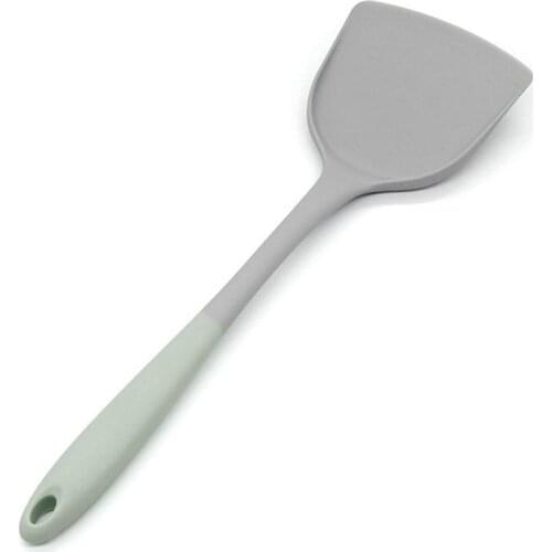 Kitchen Utensil Turners Spatula Heat Resistant Handle Silicone Spoon Scraper Pan Spatula Cake Kitchen Cooking Tool