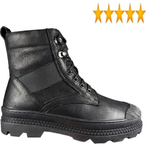Lining Winter Men Warm Wool Snow Top Quailty Leather Motorcycle Safety Shoes Platform Real Fur Liner Work Ankle Boots