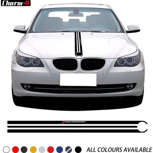 Car Hood Sticker M Performance Engine Cover Bonnet Decal For BMW 5 Series E60 E61