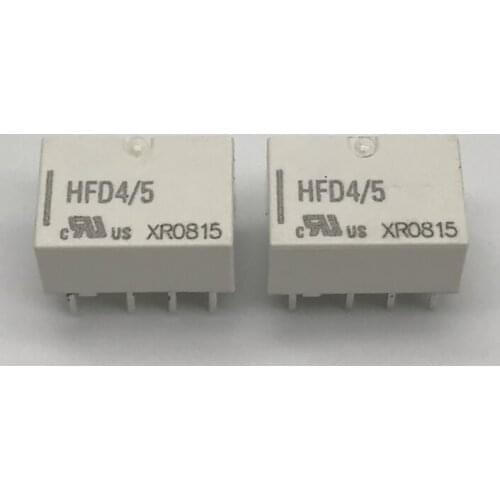 New HFD4/5 HFD4-5vdc 0.5v 125vac pin8 10pcs/lot