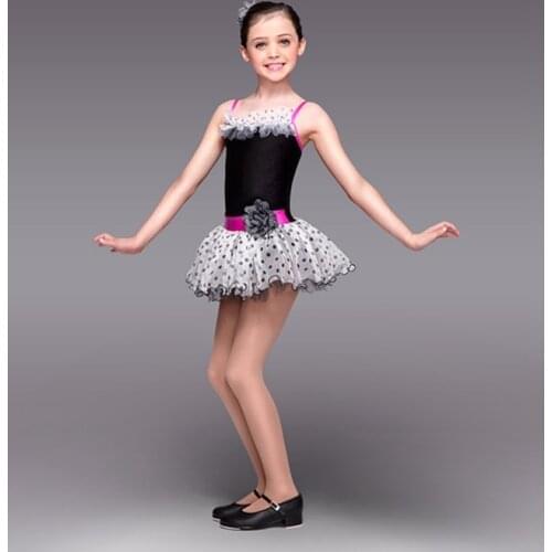2018 New Girl Dance Ballet Skirt Girls Ballet Tutu Costume Women Stage Proformance Competition Suit Dress+Headwear B-2456