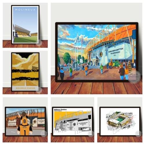 SUFC Bramar Lane Stadium Poster Canvas Wall Art Painting English Premier League Football Theme Home Decoration Gifts for Fans