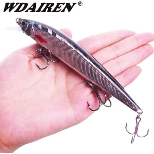 1PCS Floating Minnow Fishing Lure 14cm 18.5g Wobbler Swimbaits Artificial Hard Bait With Treble Hook Crankbait Bass Pesca Tackle