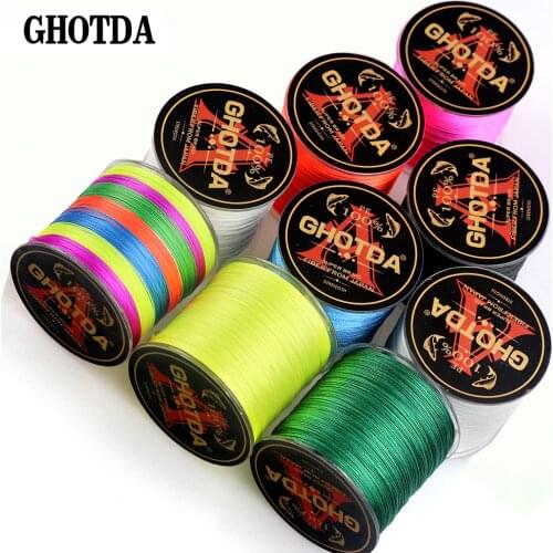 500m 8 Strands Braided Fishing Line Smooth Multifilament PE Braided Cord 22LB - 119LB Strong Japan peche