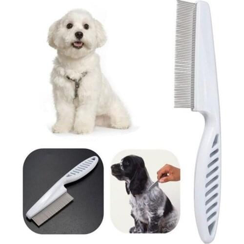 Pet Flea Comb Dog Cat Hair Loss Cleaner Remove Lice Cleaning Hair Tool Kitten Puppy Grooming Close-Tooth Comb Pets Supplies