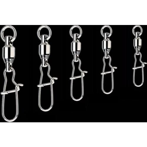 WLure Ball Bearing Swivel with Fast-Lock Snap SW2 (30 per pack)