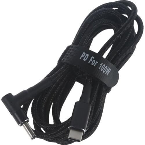 Type-C Male to DC 4.0 X1.35mm PD 100W Computer Charging Line Power Adapter Cord