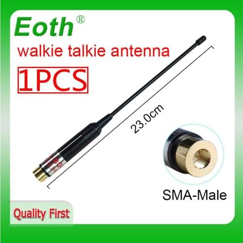 SMA-Male Telescopic Antenna 2pcs dual band walkie talkie for BAOFENG UV-3R TONFA 985 TYT TH-F5 Yaesu VX-3R/6R/7R two-way radio