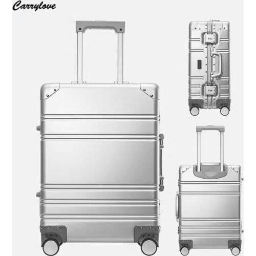 TRAVEL TALE 20 Inch Aluminium Cabin Trolley Suitcase Spinner Hand Luggage Bag On Wheels