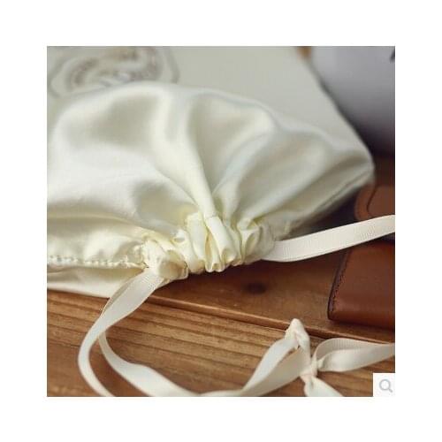 High quality cheap drawstring satin fabric jewelry bag wholesale drawstring custom gift bag for jewelry gift collection