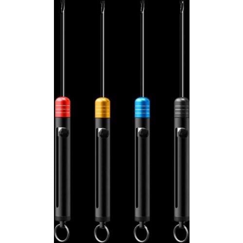 WALK FISH Stainless Steel Fishing Hook Remover Safety Decoupler Extractor Fishhook Disgorger with Aluminum Handle Fishing Tackle