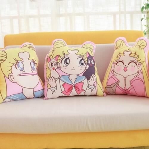 Japanese Anime pillows cartoon Sailor Moon For home kawaii room decoration sofa cushion exquisite gift for girls