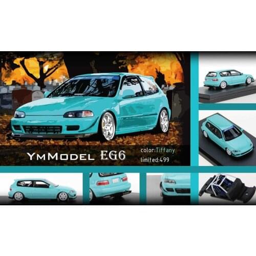 Ym Model 1:64 Honda EG6 Collection of resin simulation model car toys