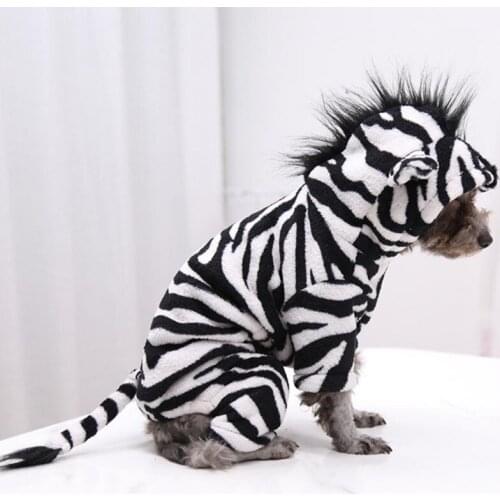 Funny Pet Dog Clothes Pug Chihuahua Pets Dogs Halloween White Horse Cosplay Costumes Pet Dress Up Outfits for Small Medium Dogs