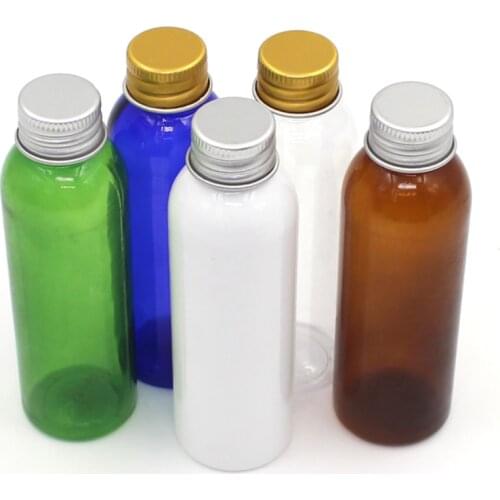 10pcs 5ML10ML 15ML 20ML 30ML 50ML 60ML 100ML cream lotion cosmetic container travel kits empty plastic bottle with screw cap