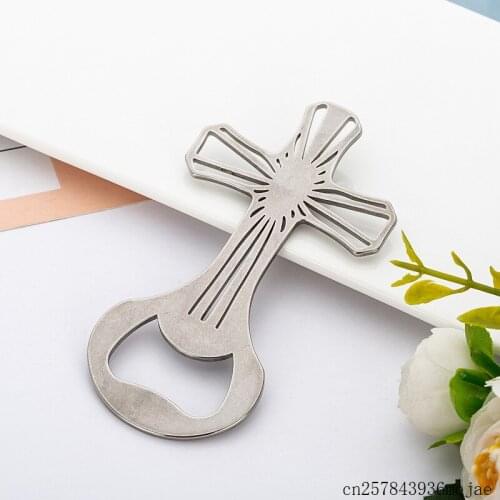 100pcs Metal Cross Beer Openers Bottle Openers Advertising Promotion Gifts Kitchen Tools for Home Hotel