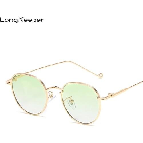 2020 Classic Small Frame Round Sunglasses Women Luxury Metal Vintage Sun Glasses Outdoor Travel UV400 Eyewear Female Gafas