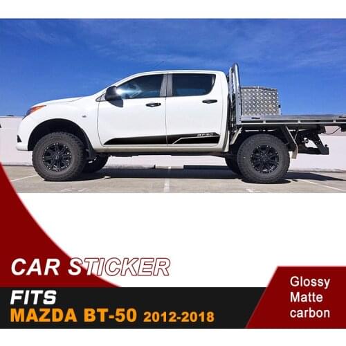 Car decals 2 Pcs vinyl graphic striping decal off road graphic vinyl car styling racing sticker fit for MAZADA BT-50