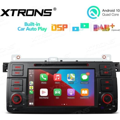 7" Android 10.0 OS Car DVD Multimedia System Player GPS Radio for MG ZT 2001-2005 with Built-in Wired CarPlay Function