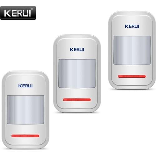 KERUI Motion Sensor Detector For GSM PSTN Home Alarm System Czujnik Ruchu 3Pcs/lot Garage Alarm Wireless Infrared PIR Sensor