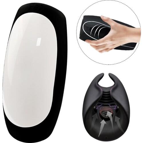 Electric Pulse Heating Penis Delay Trainer Vibrator Male Masturbator Automatic Sex Glans Stimulate Massager Sex Toys for Men