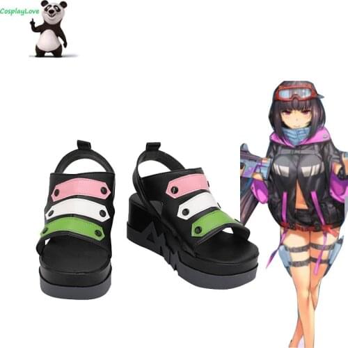 FGO Fate Grand Order Assassin Osakabehime Black Shoes Cosplay Long Boots Custom Made