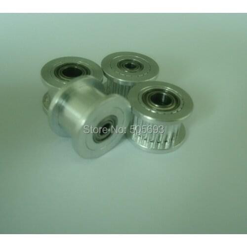 GT2 roller without teeth pulley and 20 teeth GT2 timing pulley 15mm belt width GT2 PU open belt 10m sell by on pack