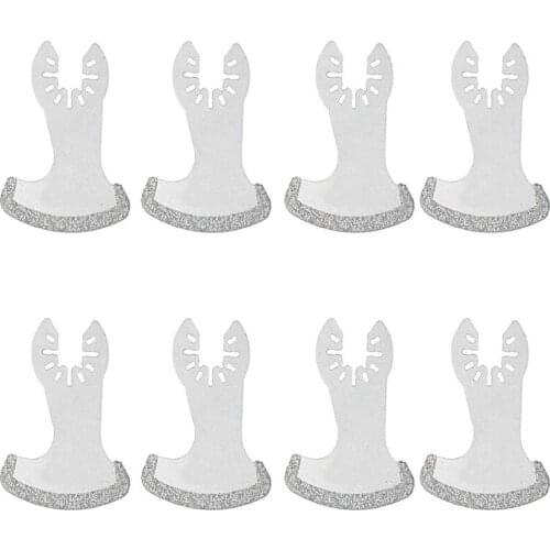 JFBL Hot 8 Pcs Oscillating Multi Tool Diamond Segment Swing Grit Grout Blades for Cutting Wood Tools