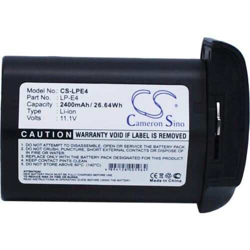 Cameron Sino 2400mAh Battery LP-E4 for Canon 540EZ, 550EX, 580EX, 580EX-II, EOS-1D Mark IV, EOS-1D X, MR-14EX, MT-24EX