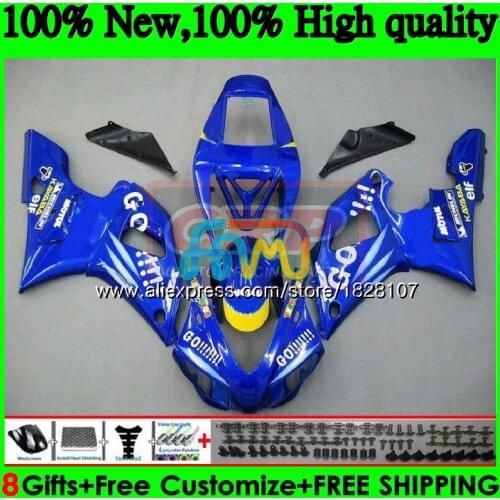 Body For YAMAHA YZF R 1 YZF 1000 YZF1000 YZFR1 98 99 Frame 120BS.34 YZF-1000 YZF R1 98 99 YZF-R1 1998 1999 Fairing Blue GO sale